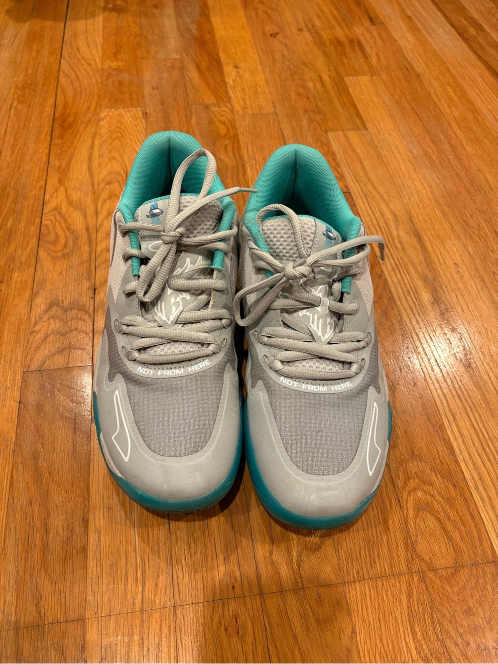 Puma LaMelo Ball MB.01 Lo UFO Grey Teal Men's Size 11